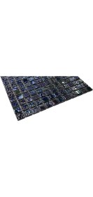 Resim MozaiKristaL Yapıların Tüm Yüzeylerinde Kullanılabilir, Dayanıklı, Dekoratif, Estetik ve Şık Cam Mozaik. Cam Ölçüsü: 25X25 Mm. File Ölçüsü: 31.5X31.5 Cm. ( 1 Koli = 1 M2 Fiyatıdır ) 