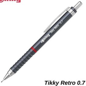 Resim Rotring Versatil Kalem Tikky Retro Metalik Gri 0.7 MM 2202570 
