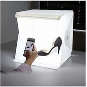 Resim Profesyonel 40X40 Cm Led Işıklı Ürün Fotoğraf Çekim Çadırı 2 RENK 