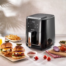 Resim Schafer Thermochef Elegance Airfryer\u002FSıcak Hava Fritözü-Siyah 