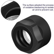 Resim Wezone Er16-a Tipi M19 Rulo Somunu, 45 Çelik, Oksidatif Siyahlama, Cnc Freze Ve Tornalarda Kullanım, 5 Adet/poşet 