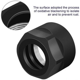 Resim Wezone Er16-a Tipi M19 Rulo Somunu, 45 Çelik, Oksidatif Siyahlama, Cnc Freze Ve Tornalarda Kullanım, 5 Adet/poşet 