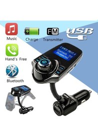 Resim Oddity Yeni Nesil T10 WiFi Bluetooth Araç Kiti | USB Şarj FM Transmitter ve Eller Serbest Konuşma 