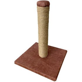 Resim Kare Tabanlı Kedi Tırmalama Platformu 40 Cm 