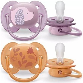Resim Philips Avent Ultra Yumuşak Emzik 6 - 18 Ay Kız 