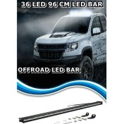 Resim NKT GROUP 108W 36 Led Tek Sıra OffRoad Yayıcı Gündüz Farı Lambası Projektör 96 CM 96 CM LED BAR-BEYAZ IŞIK
