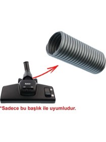 Resim Srfn Ticaret Karaca Vantuz Slim X10 Uyumlu Süpürge Emici Başlık Ara Hortum - 2 Adet 