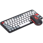 Resim Yuntech01 Siyah 2.4g Kablosuz Klavye Ve Fare Seti - Punk Ark Tuş Tasarımı, Numara Klavyesi, 10 Metre Mesafe, Ofis Ve Çalışma İçin Uyumlu Diğer 