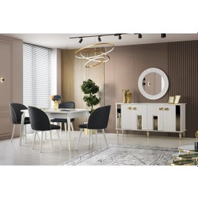 Resim Askar Mdf Yemek Odası Takımı Aytaşı 