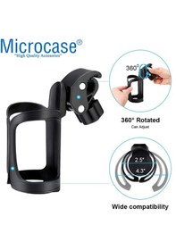 Resim Microcase Bisiklet Bebek Arabası Biberon Bardak Tutucu - AL3061 Siyah 