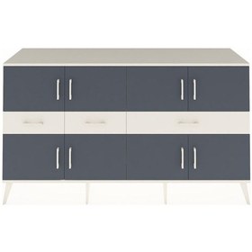 Resim Kronos Konsol 5 Raflı 3 Çekmeceli 8 Kapaklı 176x59x99 Aytaşı-antr Aytaşı-antrasit/aytaşı 