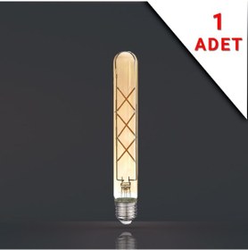 Resim LED FİLAMANLI E27 RUSTİK AMPUL 6 WATT 2500k GÜN IŞIĞI T30-T185 