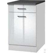 Resim T Designo Tdesigno Ayaz Mutfak Çekmeceli Alt Modül 60 cm Beyaz Tezgah Dahi̇l 