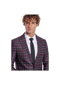 Resim Wessi Slim Fit Sivri Yaka Mor Erkek Ceket 001 