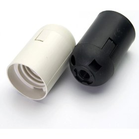 Resim Şahnet E14 (Ince) Siyah Düz Duy - Avize Duy, Abajur Duy , Masa Lambası Duy 