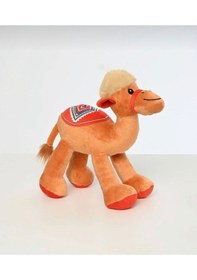 Resim Sevimli Deve Peluş Oyuncak Hediyelik Oyuncak Uyku Arkadaşı 20 Cm Kırmızı 