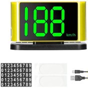 Resim Araba Hud Headup Ekranı Gps Dijital Hız Göstergesi, Led Büyük Yazı Tipi Ekranı, Araba Kamyon Suv Motosiklet İçin Telefon Numarası Gösterim Alanı 