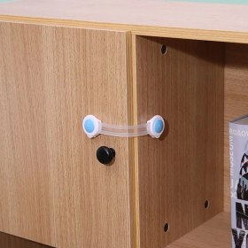 Resim Kaia Life Bebek ve Çocuklar Için Dolap Çekmece Emniyet Güvenlik Kilidi 