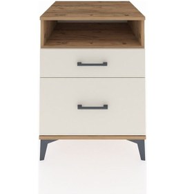 Resim Kronos Komodin Tek Raflı 2 Çekmeceli 60x59x80 Çam-aytaşı Çam 