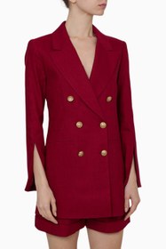 Resim Campbell Yırtmaç Kollu Tailored Blazer - Kırmızı - 2 / 8 