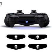 Resim Veri Kurbağa 4 Adet Siyah Led Çıkartmalar Kapak Ps4 Oyun Konsolu Çıkartması Led Model7-4pcs Sticker For Ps4 