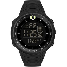 Resim Sones Skmeı 1888 Çok Fonksiyonlu Erkek 30m Su Geçirmez Spor Paslanmaz Çelik Dijital Kol Saati Siyah 
