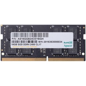 Resim Apacer 16GB (1x16GB) 3200Mhz CL22 DDR4 Notebook SODIMM Ram (ES.16G21.GSH) 