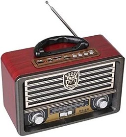 Resim Meier M-113BT Şarjlı Nostaljik Bluetooth Hoparlör Fm Radyo USB/SD/MP3 
