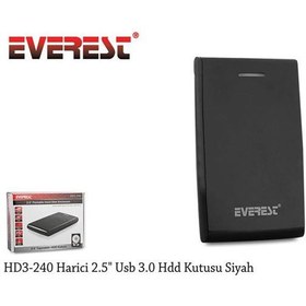 Resim Everest HD3-240 Harici 2.5" Usb 3.0 Hdd Kutu Siyah 