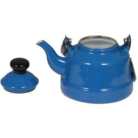 Resim Ebru Eç18 Emaye Çaydanlık Üstten Kulplu Demlik Bütün Boylar Kamp 2.5 L Mavi 