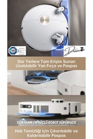 Resim Dreame Roboswing Vaccumix Dreamez X40 Ultra 12 BİN PA,Dünyanın En Güçlü Robot Süpürgesi Silme+Süpürme 