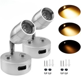 Resim Wolf Karavan Marine Ayarlanabilir Usb Şarj Kitap Okuma Lambası Gri Renk 