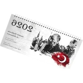 Resim 2026 Atatürk Temalı Masa Takvimi, Büyük Boy 