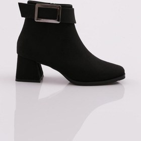 Resim Dgn Küt-12k Kadin 22k Küt Burun Topuklu Bilek Bot KÜT-12K-1563-R1680 Siyah 