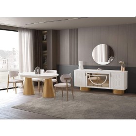 Resim Kaliforniya Yemek Odası Takımı %100 Mdf 