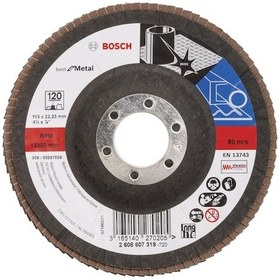 Resim Bosch 115 mm 120 K Best For Metal Flap Disk - 2608607319 