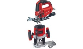 Resim Einhell Tc-Js 85 620W Taşıma Çantalı Dekupaj Tc-Ro 1155 E Dik Freze Karton Kutulu 1100W Usta Seti 