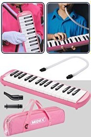 Resim Midex ML-32PK Pembe 32 Tuşlu Melodika Seti 