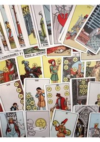 Resim English Tarot 78 Cards İngilizce Tarot Kartı - Tarot Original 1909 