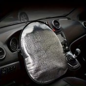 Resim Araba Direksiyon Güneşlik Kapak - SUV'lar, Kamyonlar, Sedanlar için Uygun - Siyah, Isı ve Parlama Azaltımı, Kolay Kurulum, Gösterge Paneli ve Kontrolleri Korur, Araç İçi Aksesuar, Şık Tasarım, Dayanıklı Malzeme 