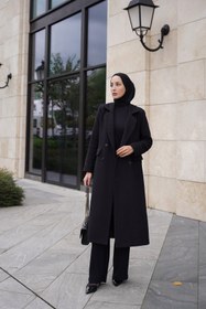 Resim Siyah Uzun Astarlı Kap - 1 