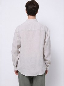 Resim Colin's Colins Regular Fit Shirt Neck Düz Erkek Bej Uzun Kol Gömlek Cl1074493 Q1.v1 Beı Bej 