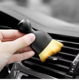 Resim Oto Motto Mini Araç Oto Araba Klima Havalandırma Detaylı Temizlik Fırçası Yumuşak Tüylü 