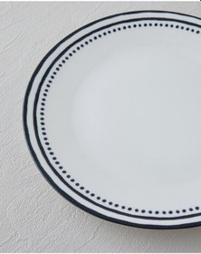 Resim English Home Monarch Porselen Servis Tabağı 25 Cm Siyah - Beyaz Siyah - Beyaz 