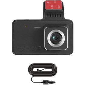 Resim Dash Cam Ön Ve Arka Görünüm Kamera Video Kayıt Cihazı Çift Lens Araç Dvr Döngüsü No Rear Camera No Tf Card 
