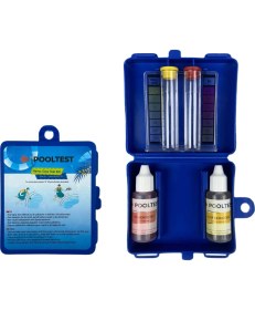 Resim Pooltest Ekonomik Havuz Suyu Test Kiti Ph - Klor Ölçüm Kiti 