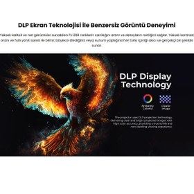 Resim Havit 3D Sinema Deneyimi -Android 9.0 Pro Ruby Taşınabilir Bataryalı DLP Projeksiyon Cihazı 