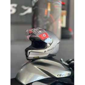 Resim Ls2 Stream 2 Mat Tıtanıum Güneş Vizörlü Tam Kask XL 