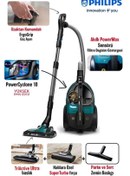 Resim Philips Marathon Ultra Emiş Gücü HEPA Filtreli Premium Toz Torbasız Süpürge 