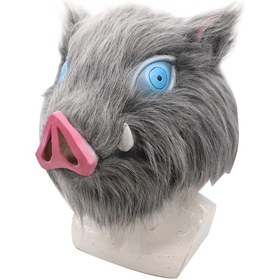 Resim Maske Domuz Kafası Ağız Lateks Maske Topu Parti Peluş Domuz Golf Diğer 